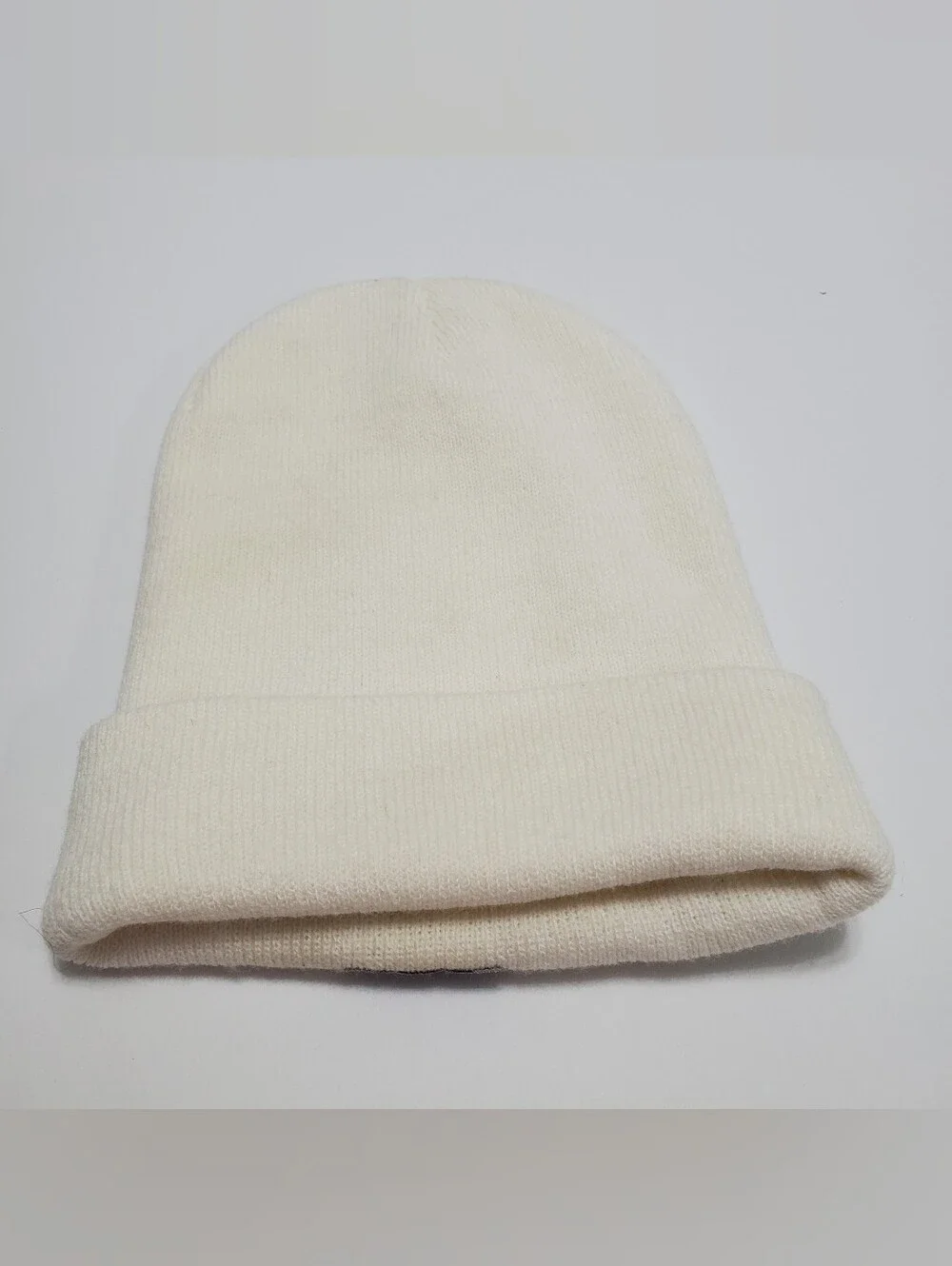 Carhartt Unisex Winter Beanie Hat White Knit One Size Acrylic